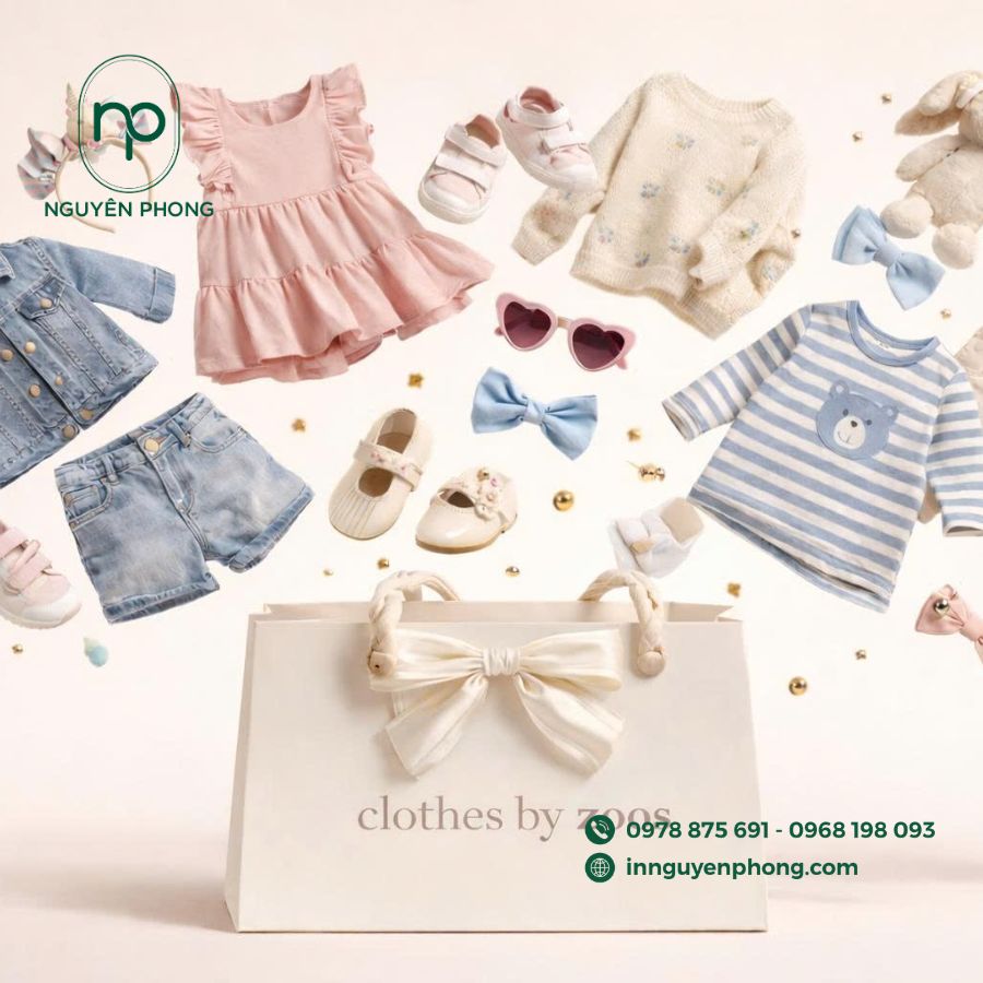 In túi giấy đựng quần áo giá rẻ tại TPHCM